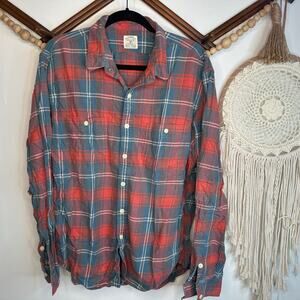 Vintage J.Crew Plaid 100% Cotton Flannel